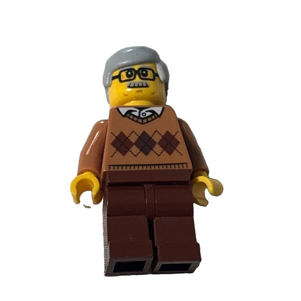 LEGO City Grandpa Minifigure with Argyle Sweater